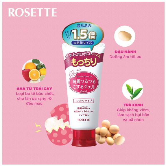 Tẩy Tế Bào Chết Rosette Gommage (120g, 180g)