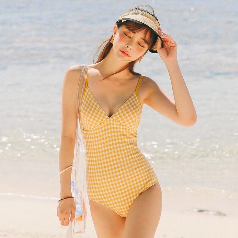 Bikini liền mảnh form basic style Hàn Quốc.