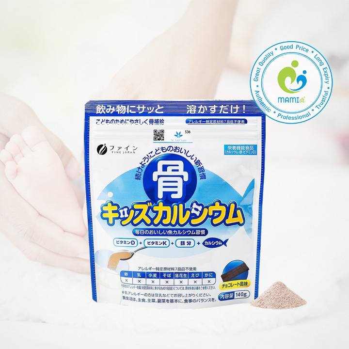 Bột canxi xương cá tuyết/Viên bổ trợ tăng chiều cao Bone’s Calcium for Kids/GH Creation Nhật (140g) – No Brand >>> top1shop >>> lazada.vn