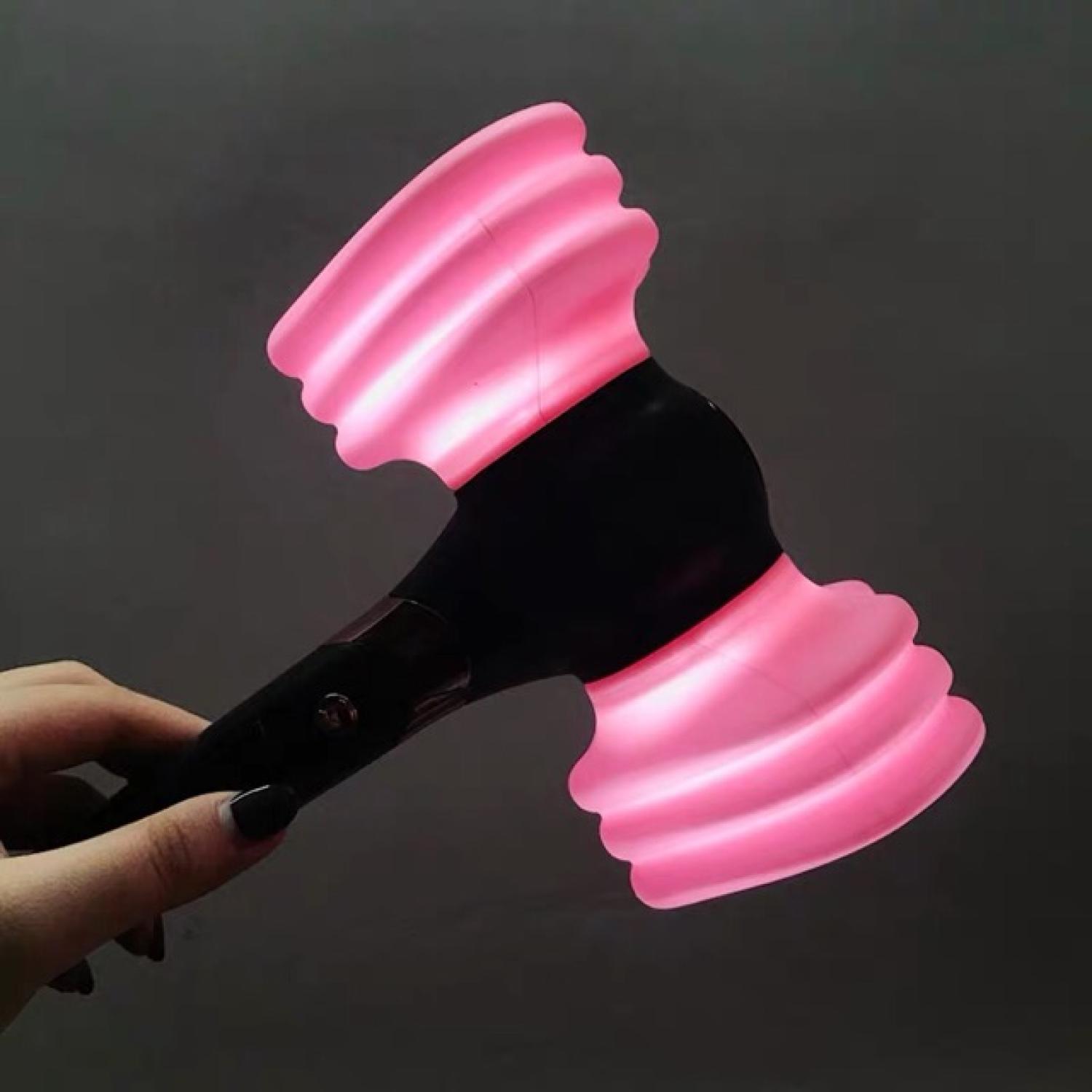 (unoff) Đèn cổ vũ Lightstick Đen Hồng HAMMER bonɡ