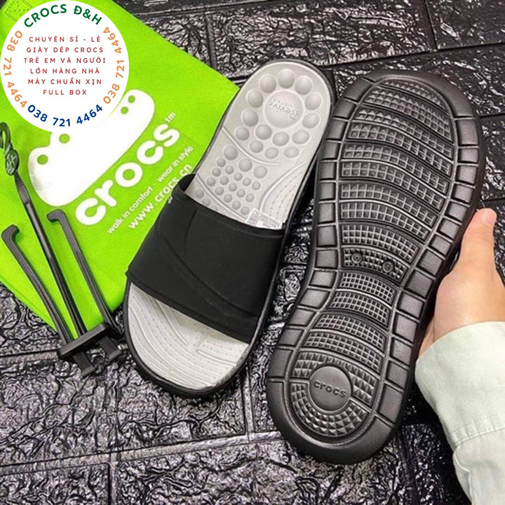 Giày dép crocs - dép quai ngang nhựa crocs reviva thế hệ mới cho cả nam và nữ  chống thấm nước, chống trơn trượt, chống hôi chân, hàng nhà máy xuất xịn, đầy đủ hộp hoặc túi crocs