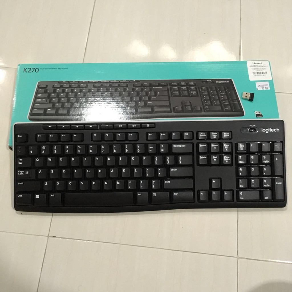 Bàn phím không dây Logitech K270