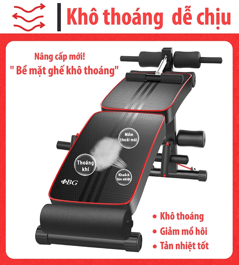 (ẢNH THẬT & VIDEO)BG - Ghế tập bụng cong muse Mẫu Su-119