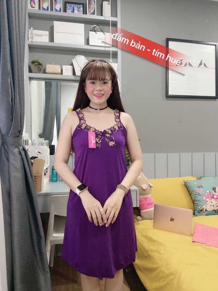 [FreeshipMAX] [HCM]Đầm nữ Thun Lạnh Mặc Nhà Đầm Váy Ngủ