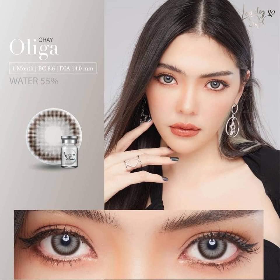 Kính áp tròng [ lens mắt ] GRAY 14.0 -14.2mm [ Tú Mây Contact Lens Bình Dương ]