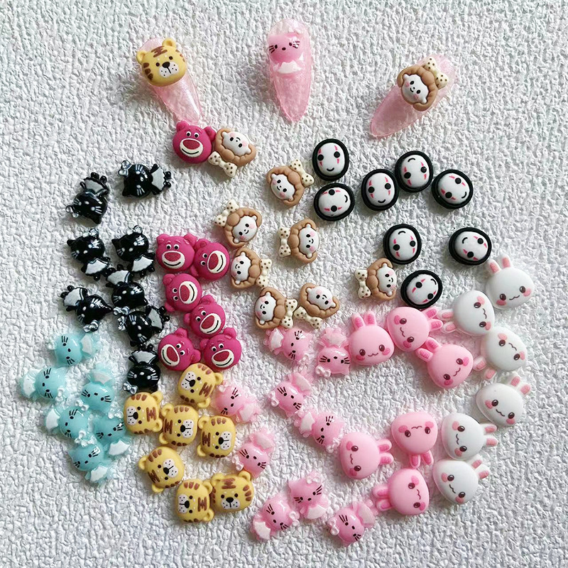 Charm thỏ hoạt hình, charm họat hình đính móng