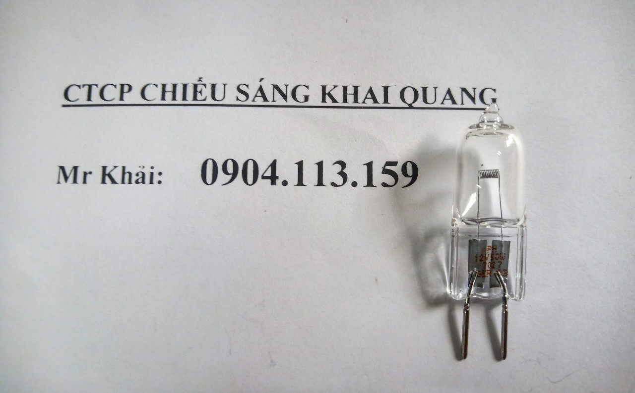 (SALE) Bóng đèn halogen 12V 50W GY G6.35 Philips 7027