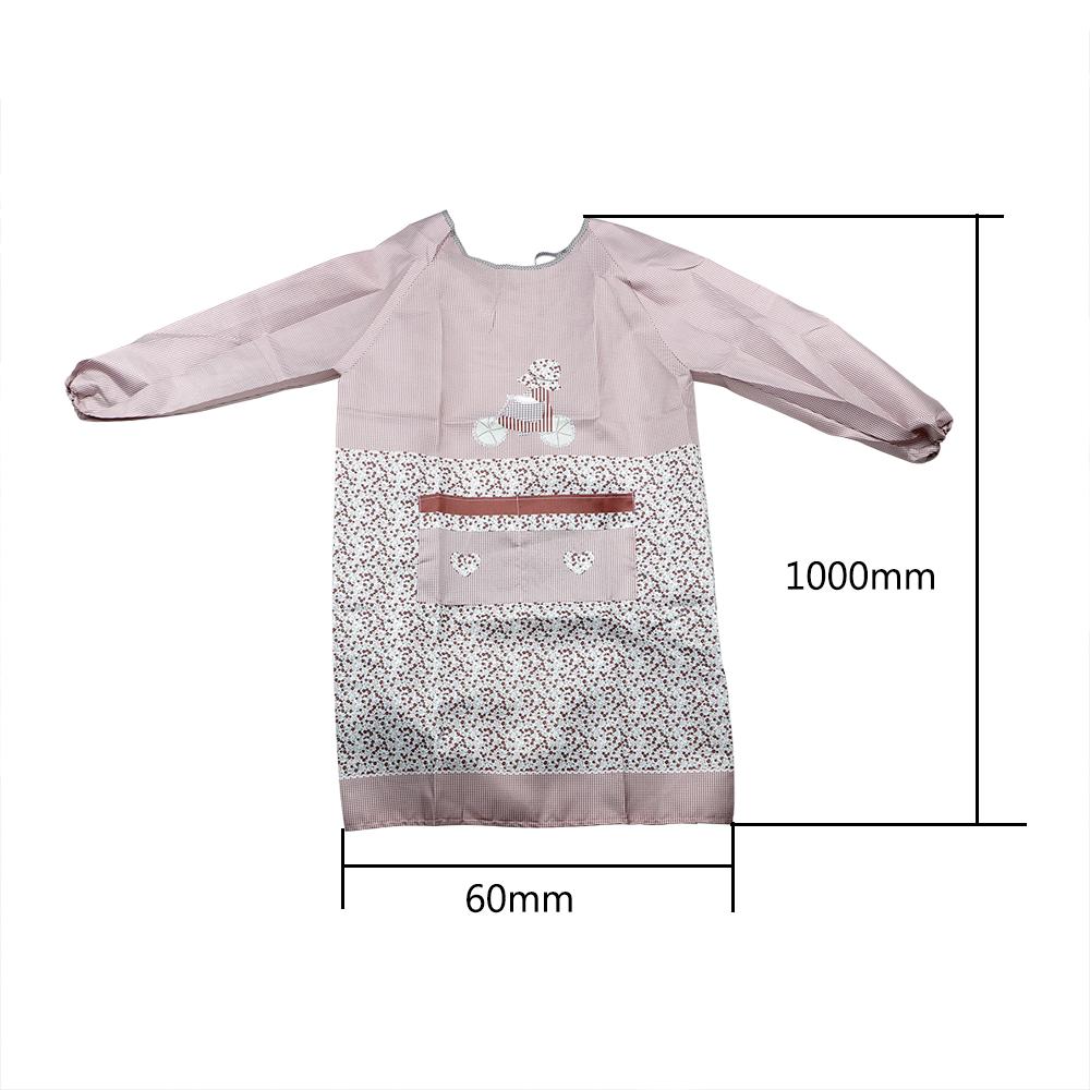 Anti-fouling Dress Little Flowers Long Sleeve Apron Waterproof Anti-oil Household Cleaning Tool Kitchen Accessories