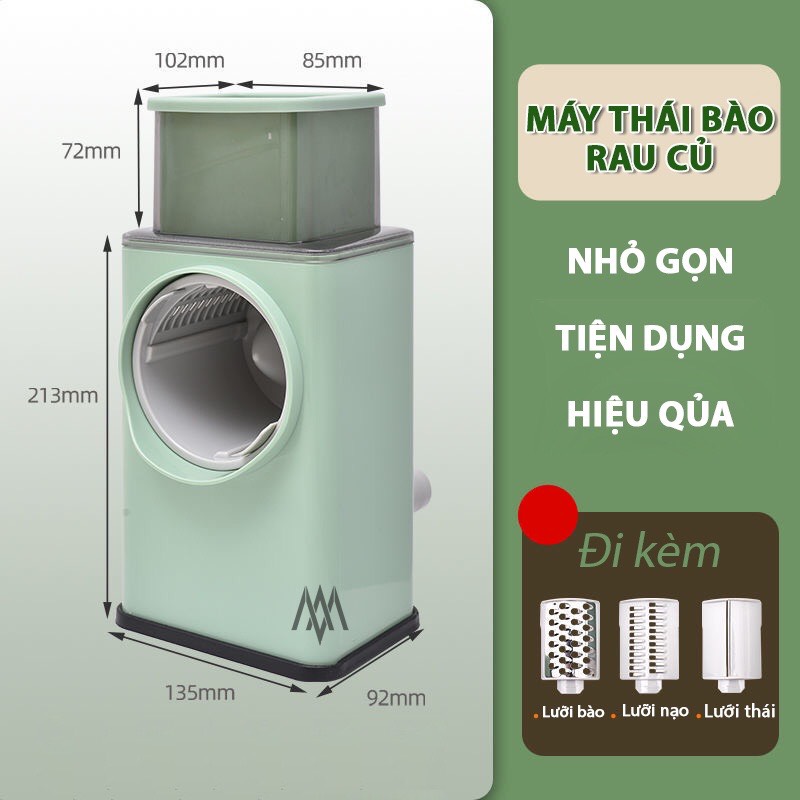 [HCM]Dụng Cụ Thái Rau Củ, Nạo Rau Củ Quả Đa Năng 4 in 1 - Máy Thái Lát Bào Cắt Củ Quả Kèm 6 Lưỡi Dao Cắt(LUCKY STORE SHOP)