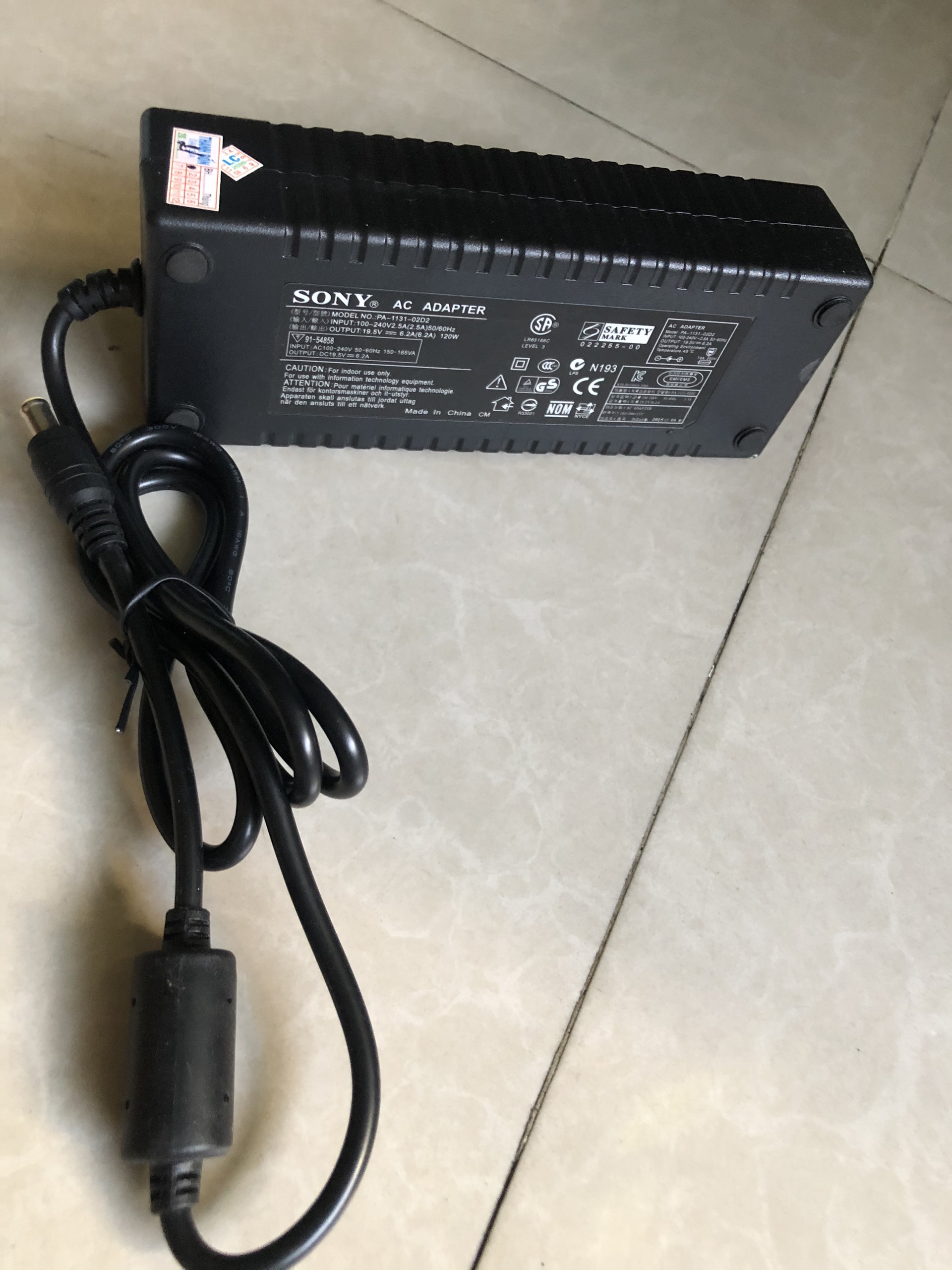 Nguồn Adapter Cho Ti Vi SONY 6.2A /120W