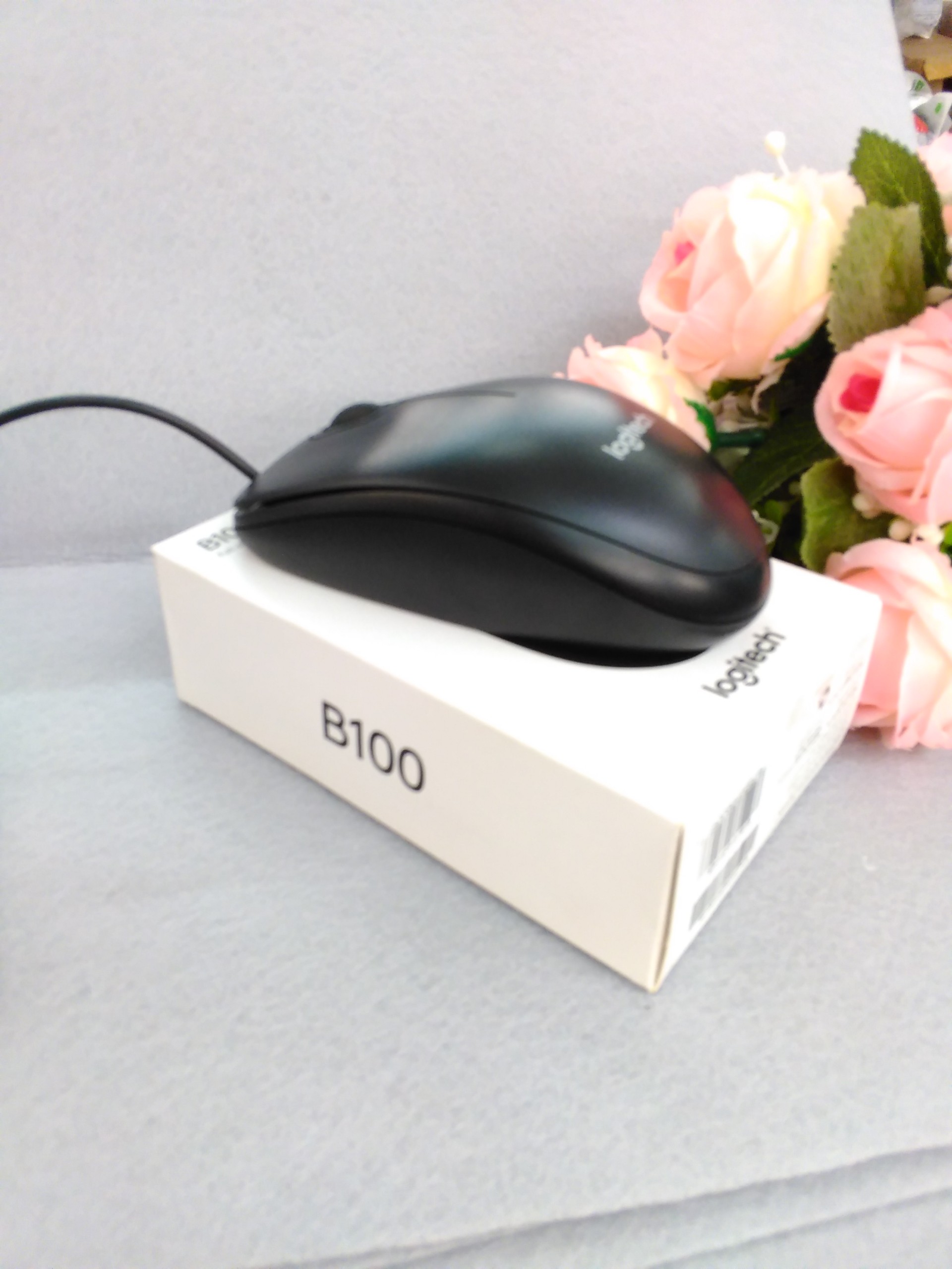 Chuột Máy Tính Có Dây Logitech B100 chính hãng