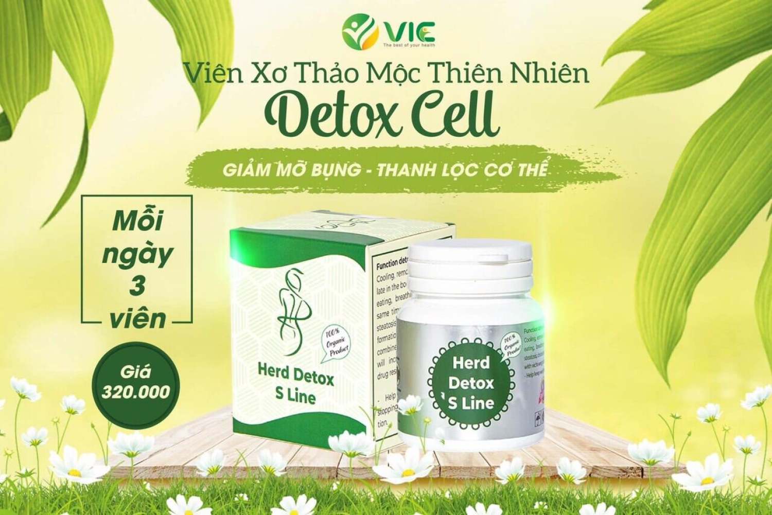 Detox SLine giảm mỡ bụng, đánh tan mỡ bụng
