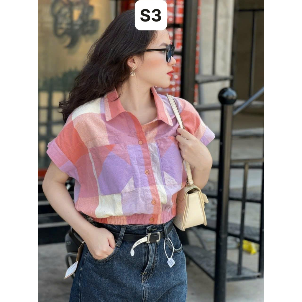 [Nhập LAZFASHION32 - giảm 60K] Áo Sơ Mi Phối Màu Siêu Hot