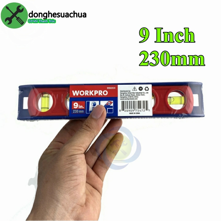 [HCM]Thước thủy đo góc Workpro W062034 không có từ