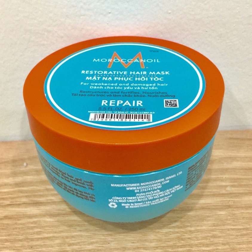 [HCM]HẤP DẦU (MẶT NẠ Ủ TÓC) PHỤC HỒI TÓC MOROCCANOIL REPAIR MASK 250ML