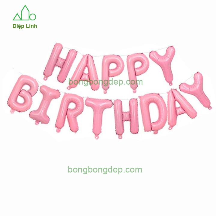 [HCM]Bóng trang trí Happy Birthday balloons - Diệp Linh chất liệu tráng nhôm cao cấp an toàn cho trẻ em