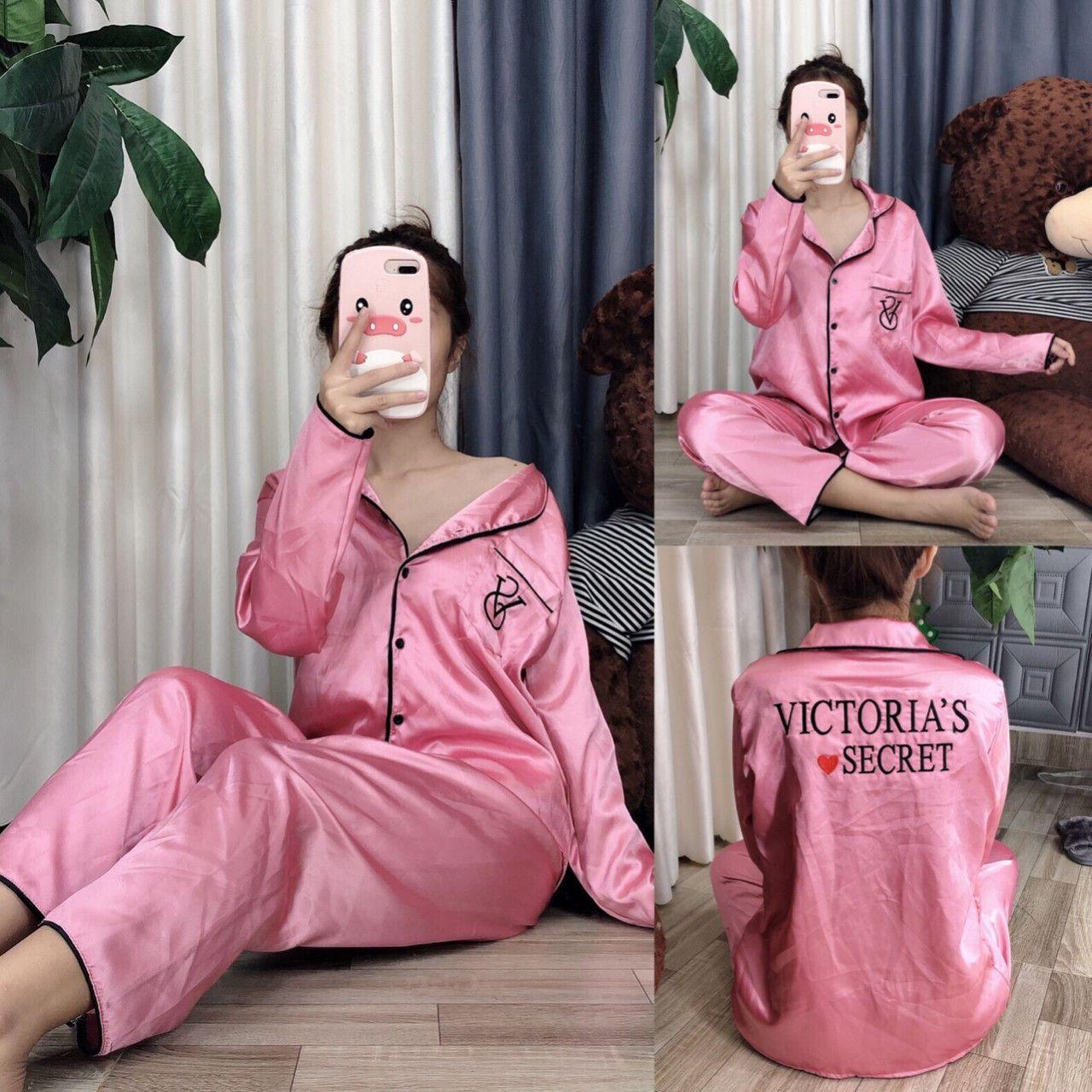 [HCM]Đồ bộ phi lụa Victorias Secret ( hàng chuẩn shop )
