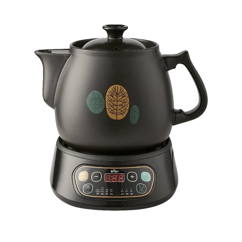 Ấm sắc thuốc cắm điện tự động Bear SB-AST35 dung tích 3,5L bản menu Việt, bảo hành 18 tháng