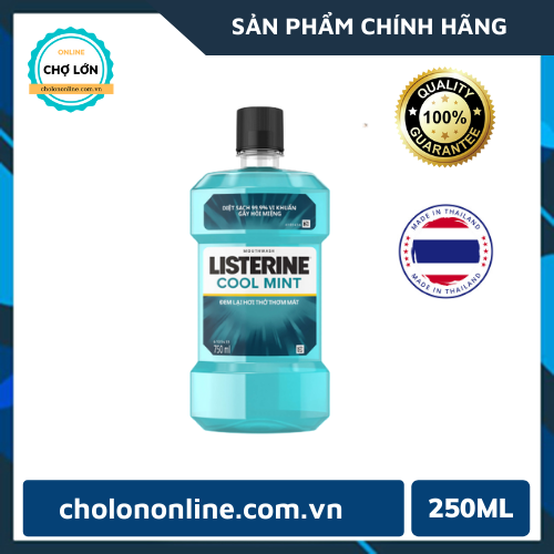 Nước Xúc Miệng Listerine Cool Mint Thái Lan 250ML