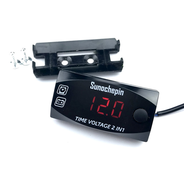 [HCM]Đồng Hồ Đo Volt Ắc Quy 2in1 [ Volt và Giờ ]