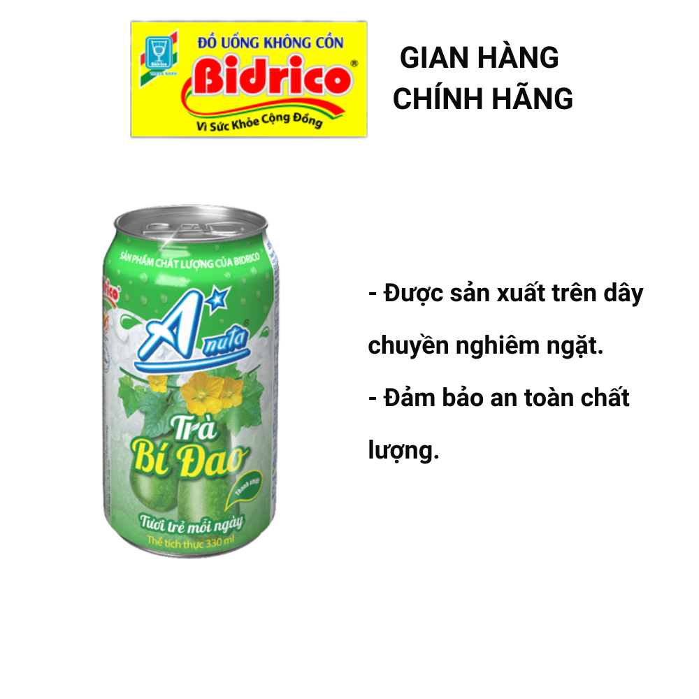 Trà Bí Đao A*nuta ( Thùng 24 lon 330ml ) - Sản phẩm của Bidrico