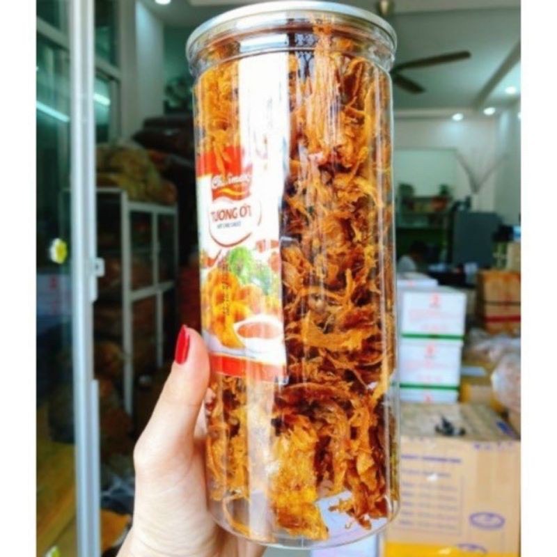 Mực Cán Tẩm Vị xé sợi Bình Định Lon 300.gram