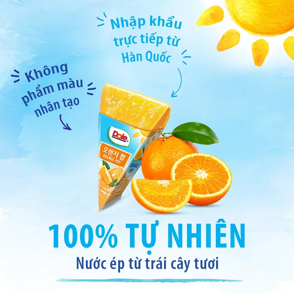 Nước Kem Tuyết Cam Ép Dole (62ml) (lẻ 1 túi)