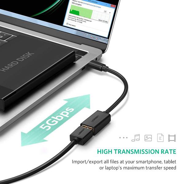 Cáp OTG USB TYPE-C sang USB 3.0 Ugreen 30701 Chính Hãng