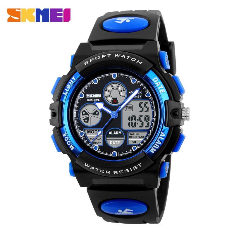 Nơi bán Đồng hồ điện tử cho bé trai Skmei 1163 có đèn Led xem buổi tối
