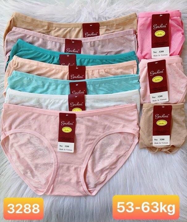 Sét 05 quần lót, quần chíp Nữ thông hơi hoa gấm mềm mịn co dãn 4 chiều mặc siêu êm.