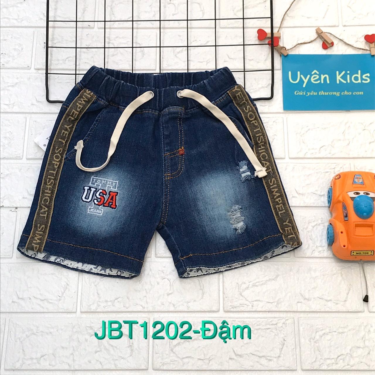 SHORT JEAN BÉ TRAI LẬT LAI CHẠY VIỀN PHONG CÁCH JBT1102