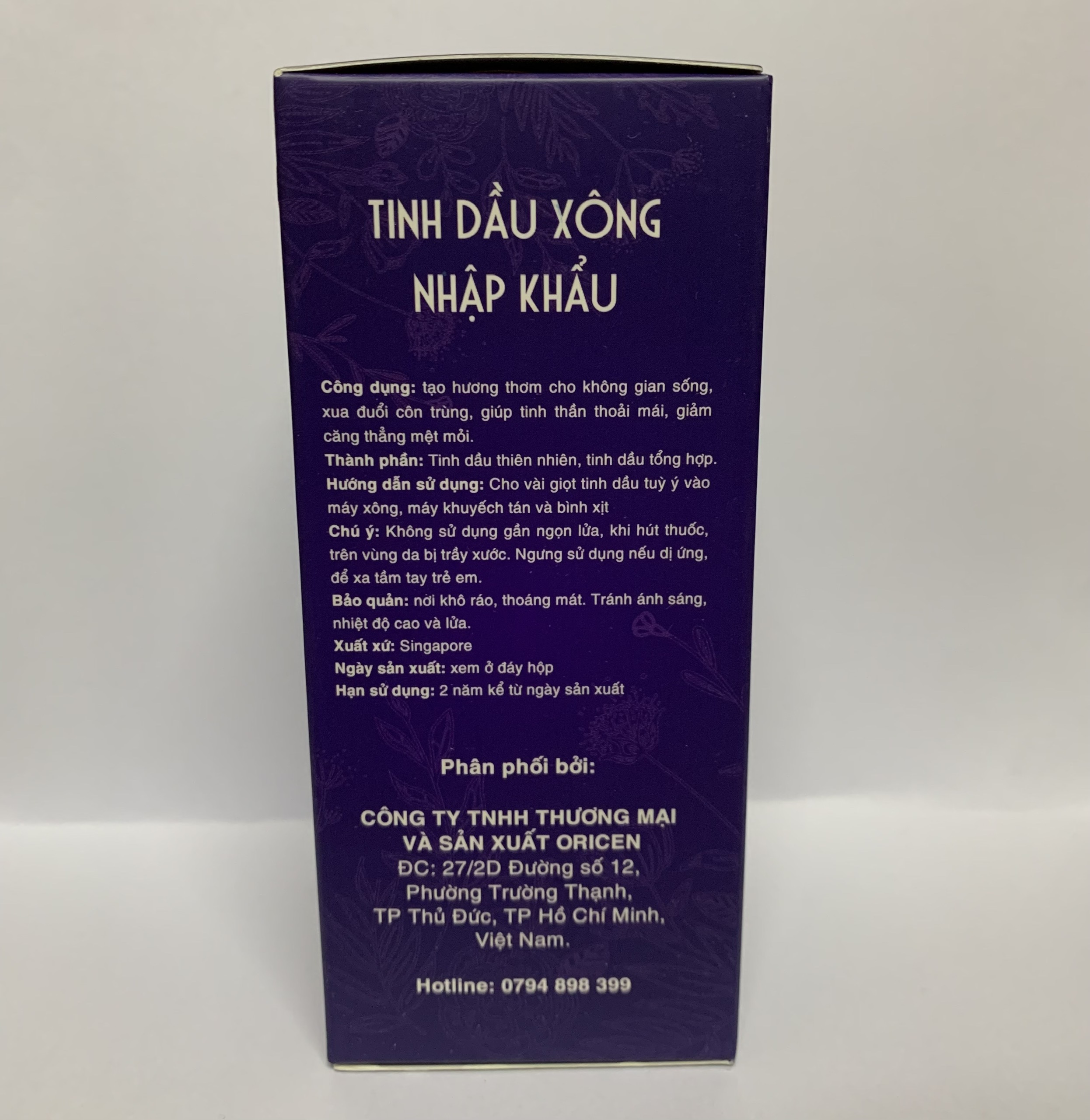 Tinh dầu Nước Hoa (Perfume) Oricen 100ml