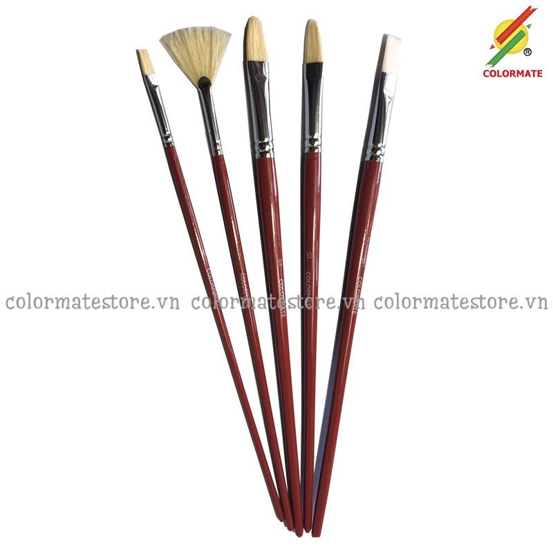 Bộ 5 cây cọ vẽ màu dầu