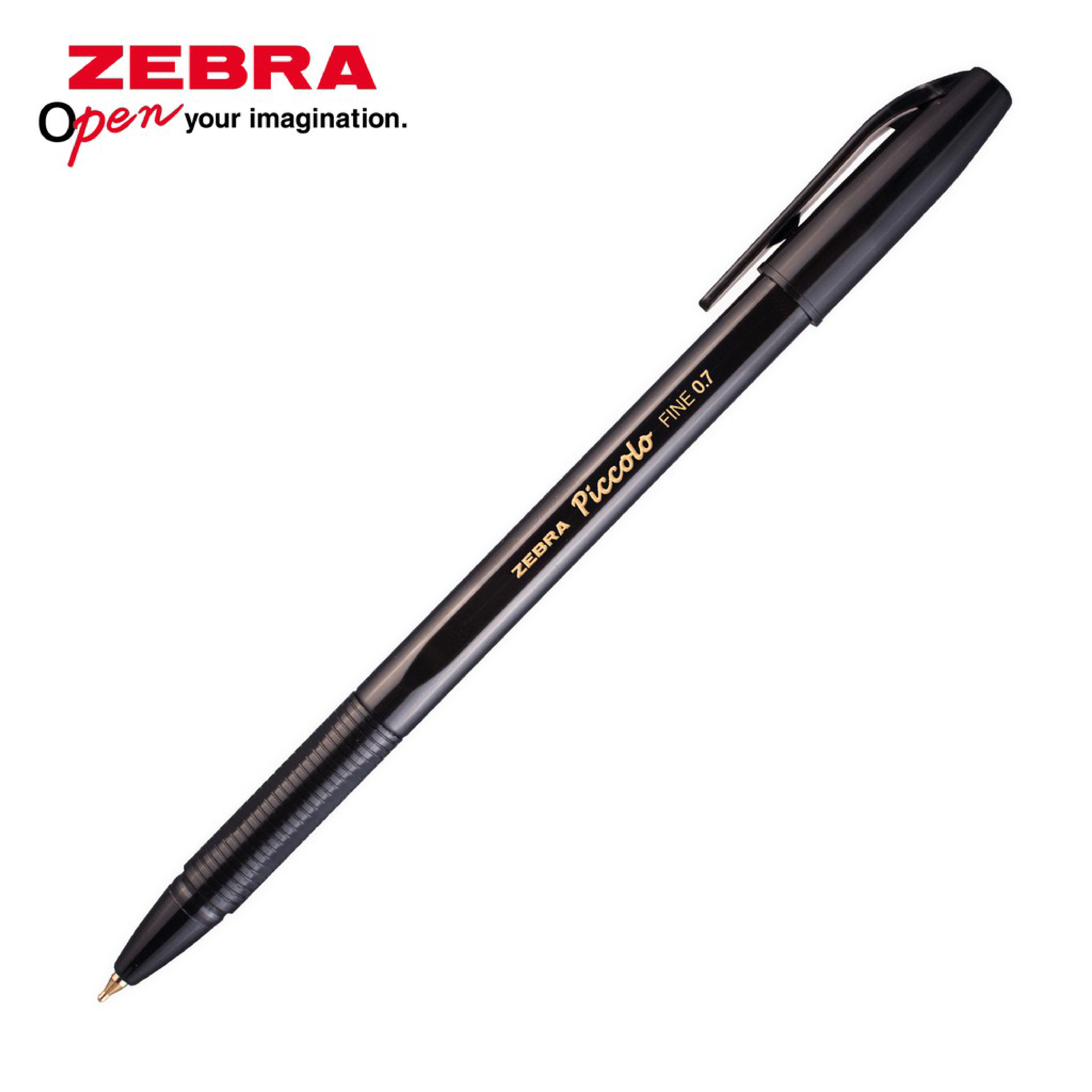 Bút Bi Piccolo Zebra Pen Hộp 12 Cây - Ngòi 0.7mm, Có Nắp Chống Khô, Viết Mực Mịn Trơn, Ra Mực Đều Không Lem, Nhanh Khô, Màu Xanh/Đen/Đỏ, Dùng Học Sinh Văn Phòng - ZEBRA PEN - [Chính Hãng]