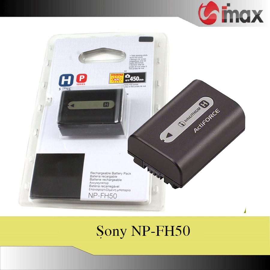 Pin thay thế pin máy ảnh sony np-fh50 - hàng nhập khẩu