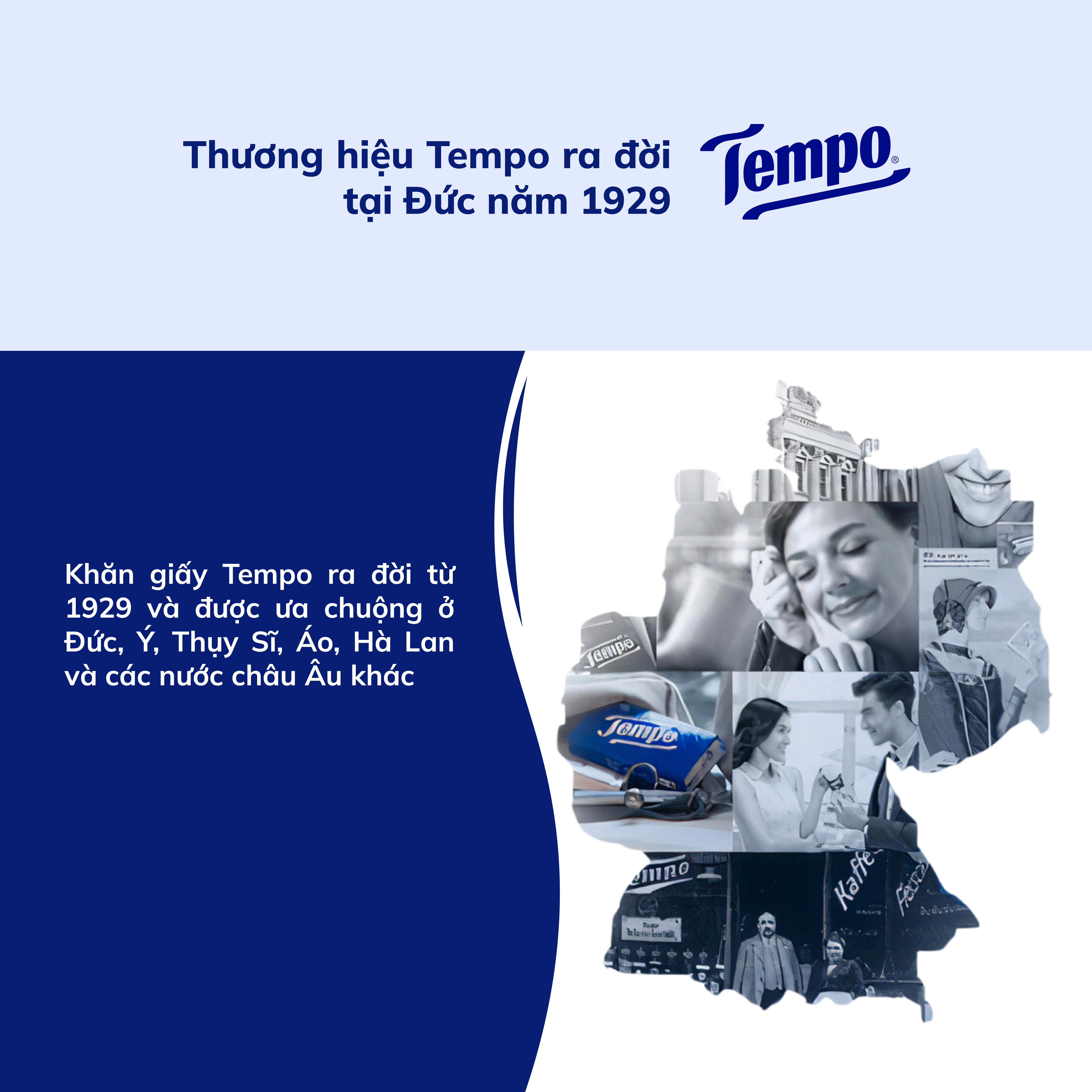 [2 LỐC BẾP CUỘN] Khăn Giấy Bếp Cuộn Đa Năng Siêu Thấm Tempo (Lốc 4 Cuộn)