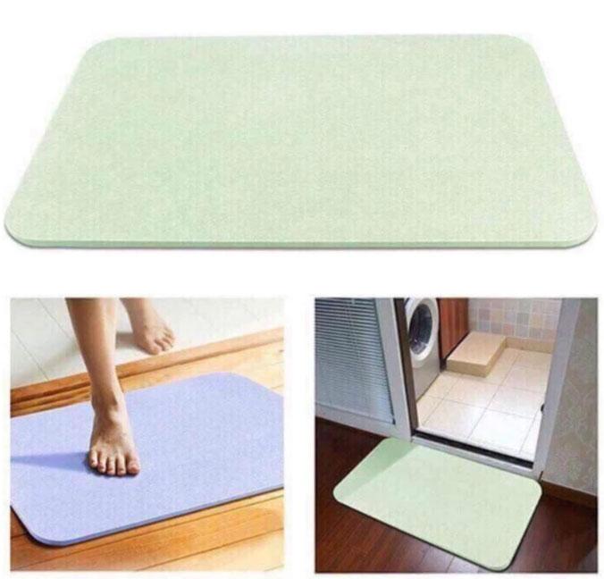 Thảm lau chân đá cứng siêu thấm hút nước công nghệ Nhật Bản 60x40x1cm
