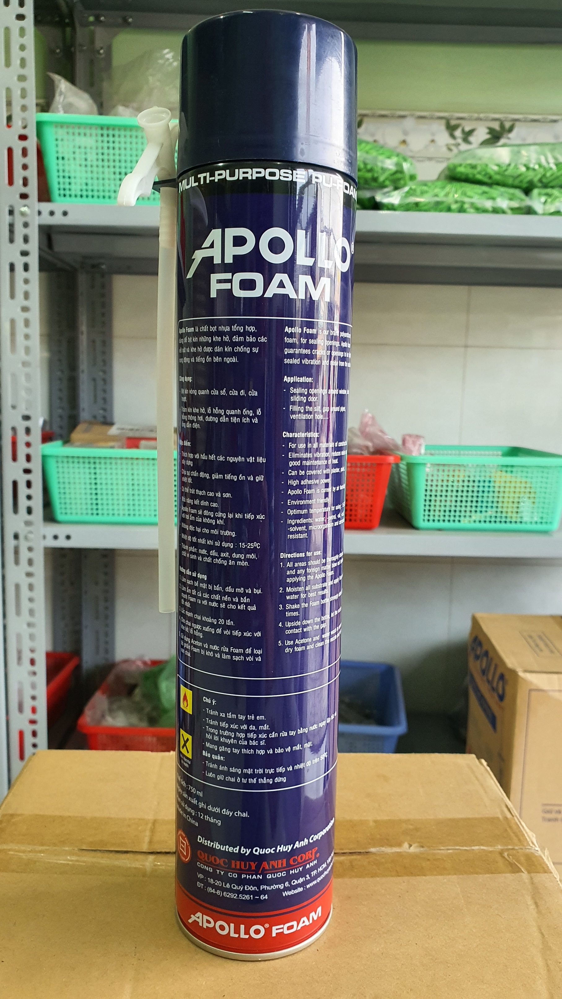 Keo Bọt nở Apollo Foam dung tích 750ml