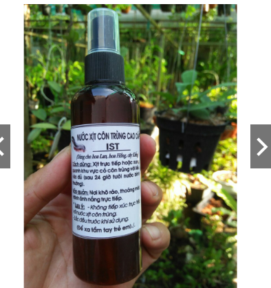 NƯỚC XỊT CÔN TRÙNG CAO CẤP IST DÙNG CHO HOA LAN, HOA HÔNG, CÂY KIỂNG (cuốn chiếu)