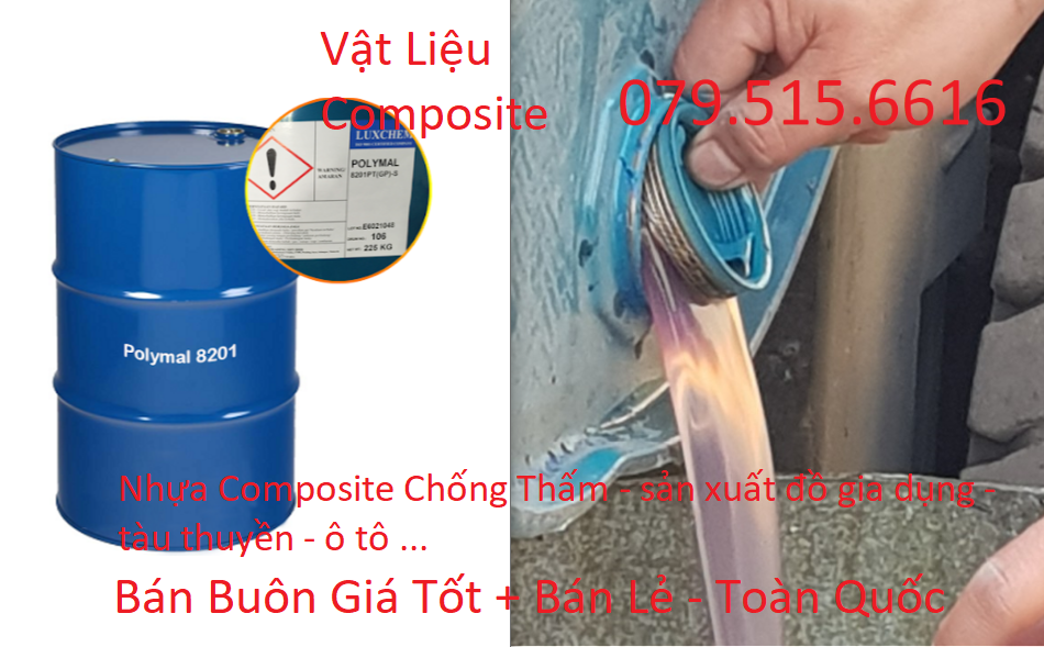 Vật Liệu Composite: Nhựa Composite (1Kg) + Đóng Rắn – Combo