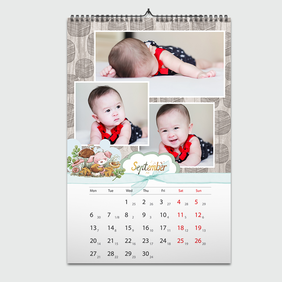 Lịch Treo Tường 13 Tờ size 30x45cm, in ảnh cá nhân hóa, trang trí nhà cửa, chào mừng năm 2025