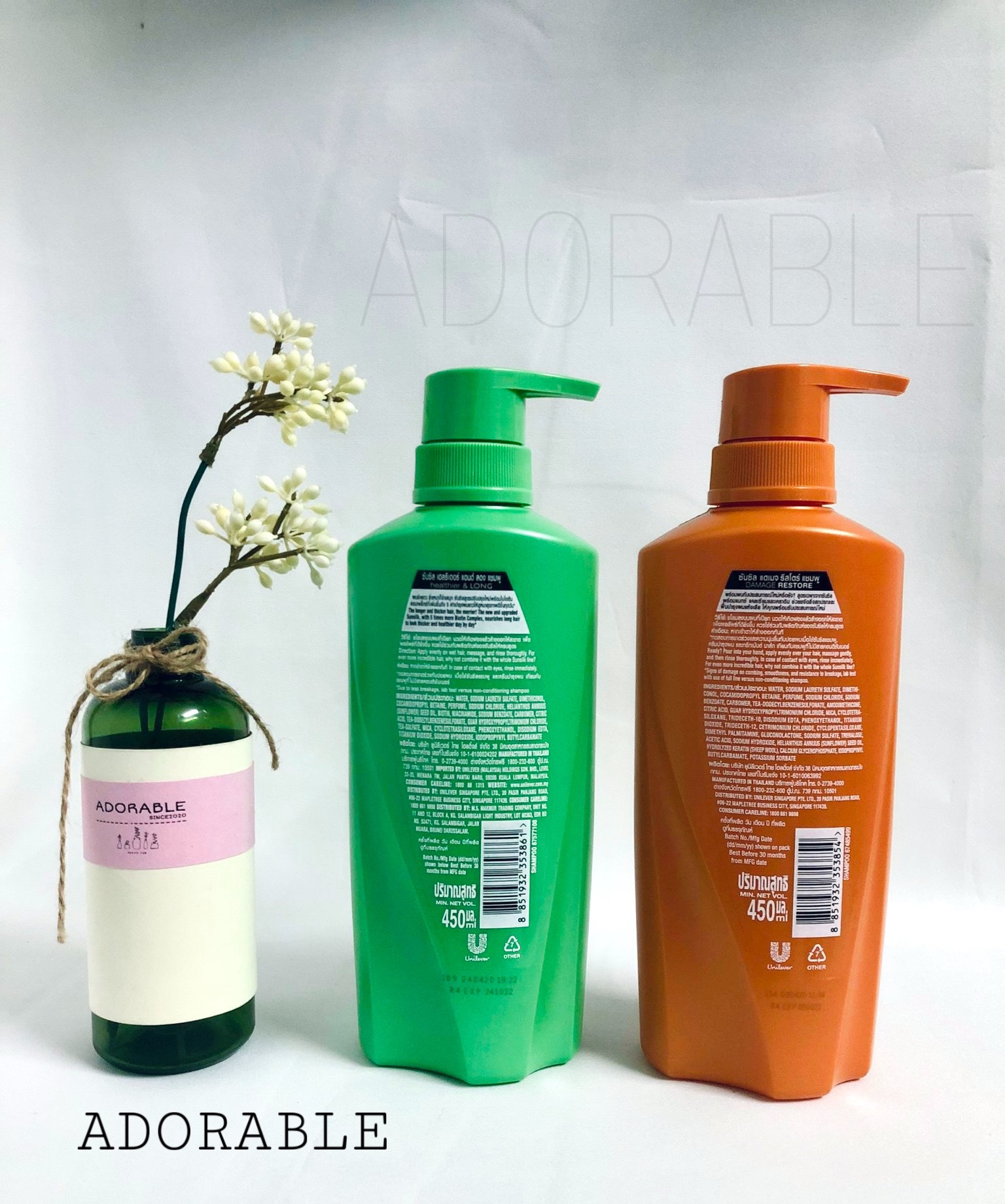 Combo 2 Chai Dầu Gội Sunsilk Thái Lan 450ml 1 Chai