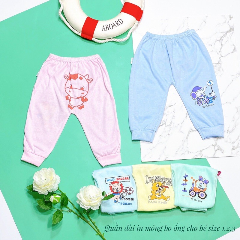 Combo 10 quần dài Mông thú cho bé trai/bé gái
