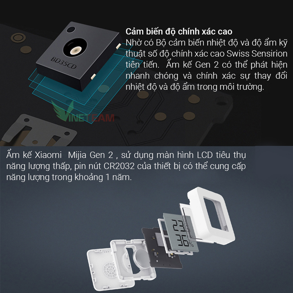 Ẩm kế thông minh Gen 2 Xiaomi Mijia