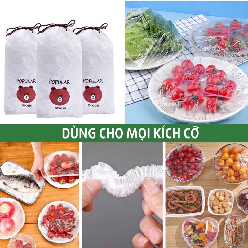SÉT 100 MÀNG BỌC THỰC PHẨM CHUN TIỆN LỢI - 156marthcm