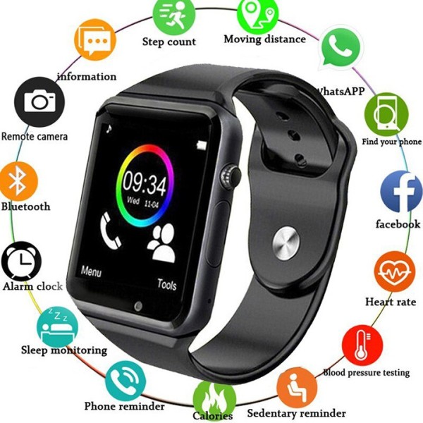 Đồng Hồ Thông Minh A1 Plus Lắp Sim Nghe Gọi - Smart Watch A1 Plus - Đồng Hồ Thông Minh Trẻ Em