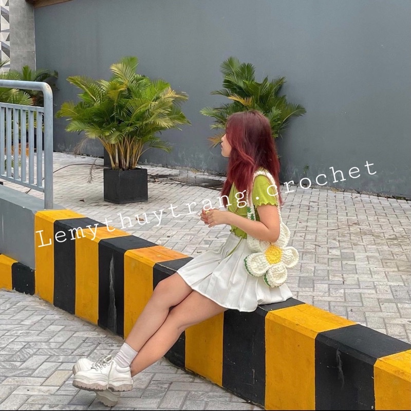[CÓ SẴN] BLOOM FLOWER BAG - TÚI LEN BÔNG HANDMADE