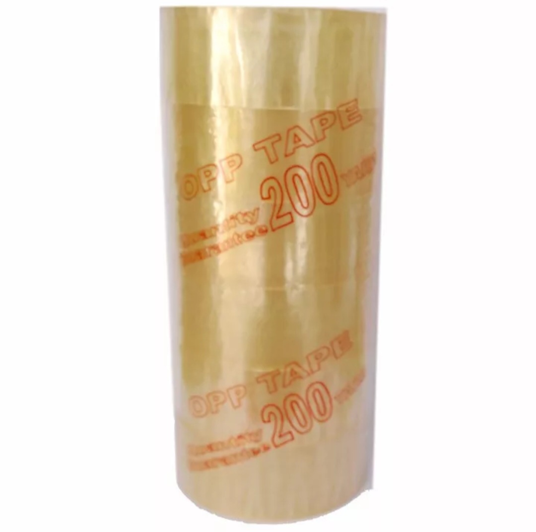 1 Cây (6 Cuộn) Băng Keo Trong/Đục 200Yard Siêu Dính