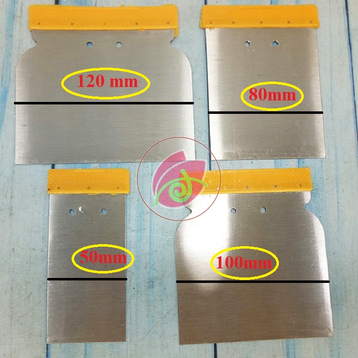 Dao trét thép MIẾNG TRÉT BỘT NHỎ, MIẾNG CHÉT KEO CHÀ RON, MATIT VÀNG (BẢ SẮT)