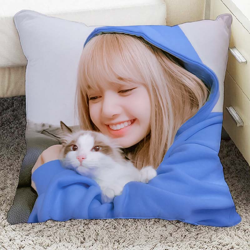 Gối vuông trang trí Blackpink cực đẹp dành cho fan hâm mộ